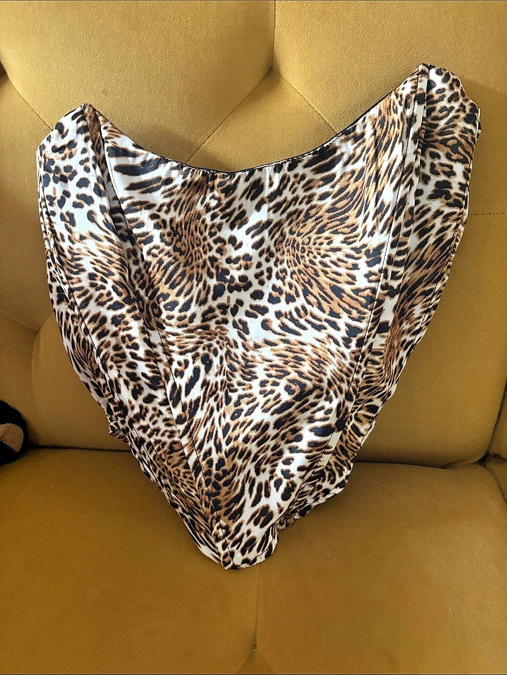 superdown Leopard Print corset in Brown & White Small Like New
